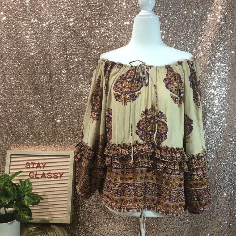 Denim & Supply Ralph Lauren off the shoulder top
